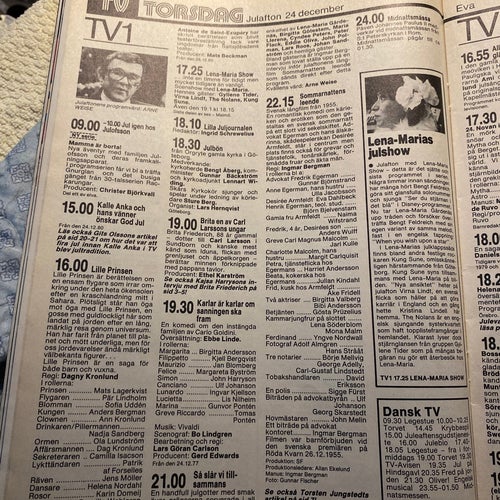 Röster i Radio/TV tidning 52, 1981 julnummer