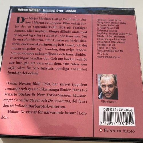 Håkan Nesser - Himmel över London - Ljudbok