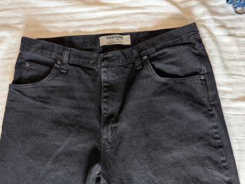 Wrangler Authentics svarta jeans, storlek 36 X 30