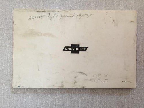 1968 Chevrolet Owner's Manual