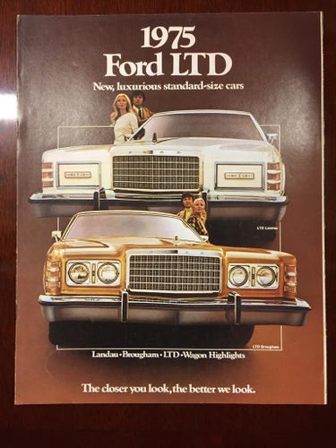 Försäljningsbroschyr Ford LTD 1975