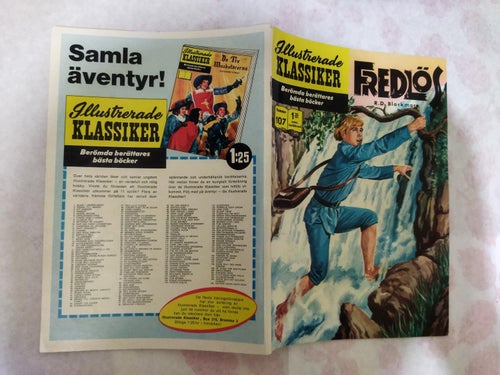 Illustrerade Klassiker nr 107 Fredlös av R. D. Blackmore. Fine plus