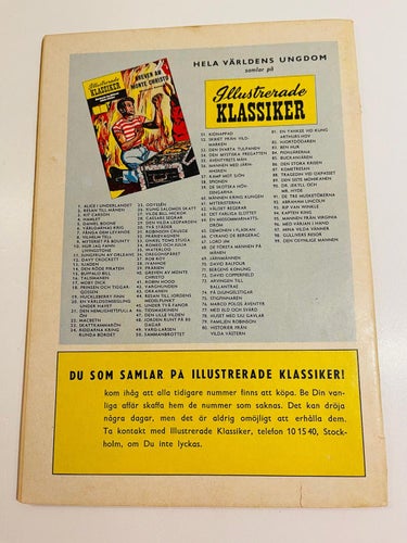 Illustrerade Klassiker Nr 99  - Första utgåvan !
