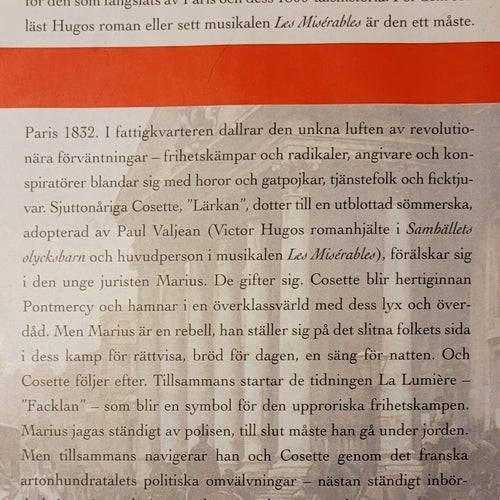 BOK: Cosette. Av Laura Kalpakian. Roman om kärlek och social patos.