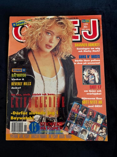 Tidningen OKEJ ! Nr 26 - 1992 . Med Stickers !