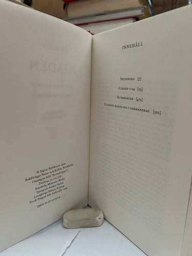 Iliaden av Homeros, tolkad av Ingvar Björkeson, Very Fine plus