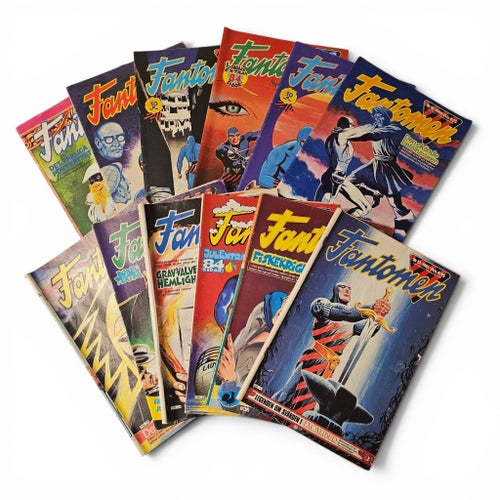 Fantomen Serietidningar - 12 st 1980-1981