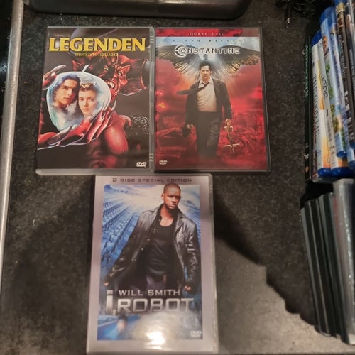 DVD-filmer: Legenden, Constantine, I Robot