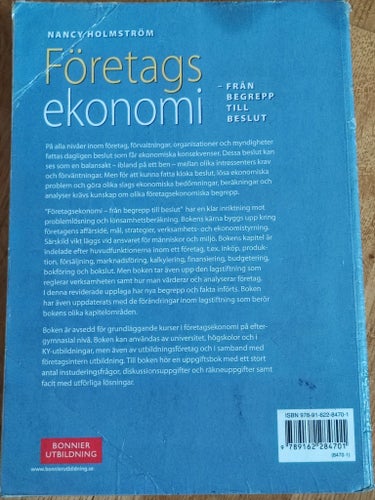 Företagsekonomi - Från begrepp till beslut av Nancy Holmström