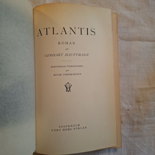 Atlantis av Gerhart Hauptmann, 1929