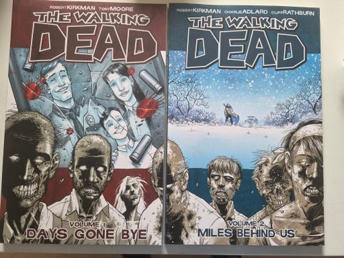 The Walking Dead Volym 1 och 2 av Robert Kirkman, Tony Moore, Charlie Adlard,