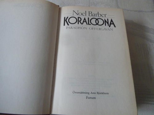 KORALOONA, N. BARBER, 1989,  BÖCKER