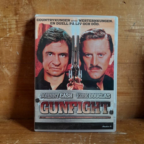 DVD "Gunfight" Western med Kirk Douglas och Johnny Cash (Lamont Johnson)