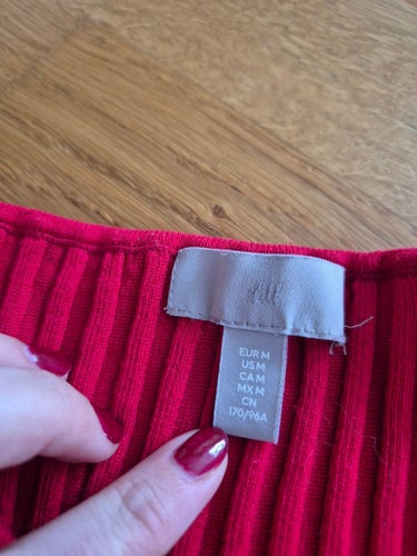 H&M röd klänning, storlek M