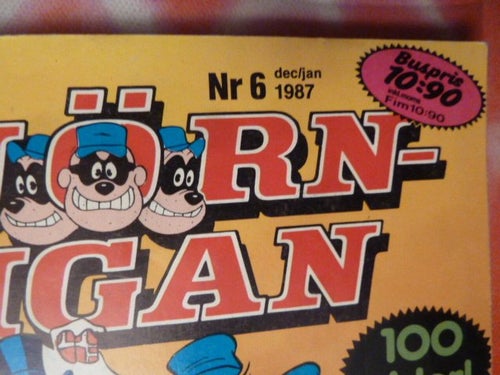 BJÖRNLIGAN, NR 6 - 1987, TIDNING