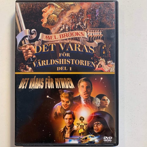 DET VÅRAS FÖR... VÄRLDSHISTORIEN DEL 1 / RYMDEN. 2 X DVD KOMEDI -81 / -87. OOP