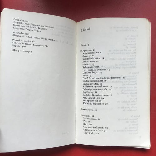ATT LEVA I STORFAMILJ Fleming Andersen mfl 1972