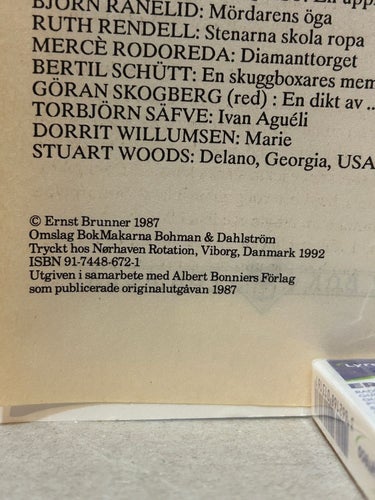 Svarta villan av Ernst Brunner, bok, Very good plus