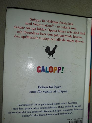 bok GALOPP bilderbok 13x18,5 cm !