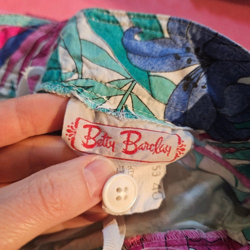 Matchande set XS/S shorts + blus/skjorta betty barclay vintage retro