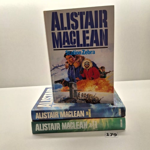Alistair Maclean x3 Böcker med hårdpärm - Bokpaket - Se bilder för titlar