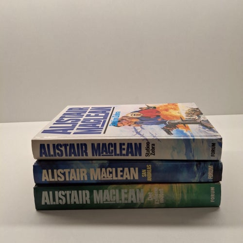 Alistair Maclean x3 Böcker med hårdpärm - Bokpaket - Se bilder för titlar