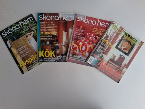 Sköna Hem tidningar nr 8, 10,11 och 12 år 2002