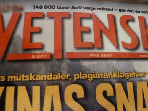 ALLT OM VETENSKAP, 9-2011, TIDNING, KINAS SNABBTÅG
