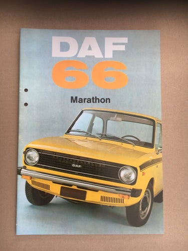 Försäljningsbroschyr DAF 66 Marathon