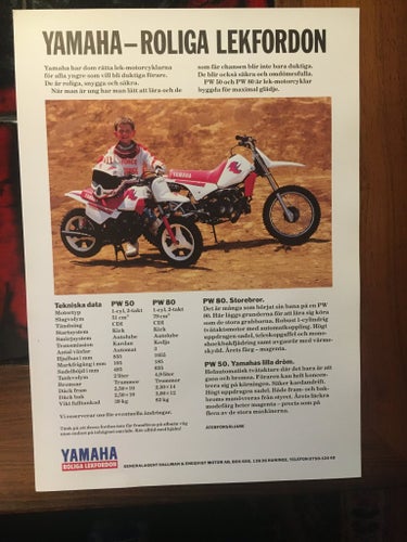 Yamaha Pw50 PW80 - Broschyr