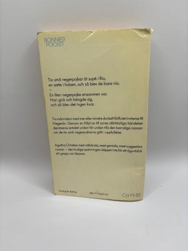 Agatha Christie – Tio små negerpojkar (1982, Bonnier Pocket)