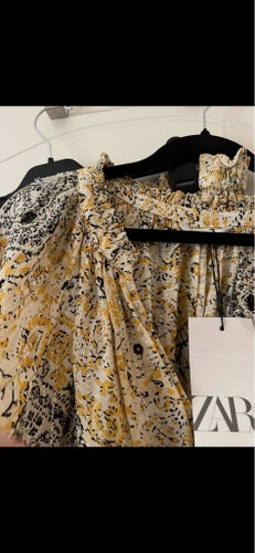 Zara flerfärgad blus