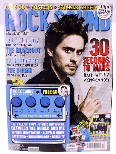 Rock Sound magazine-December 2009-Issue 129-Jared Leto front cover with CD-NEW