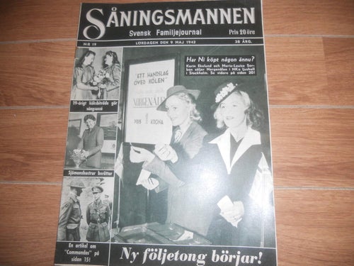 Såningsmannen nr19 1942 Karin Ekelund & Marie-Louise Sorbbon omslaget,