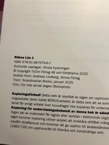 Räkna Lön 1, Tiina Ranjbar Talari & Christina Vallin, 2025