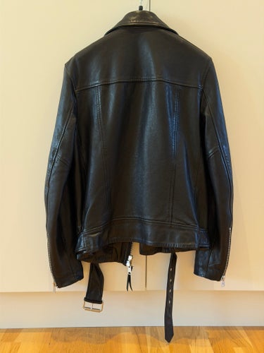 AllSaints Rigg Skinnjacka i svart, storlek SMALL