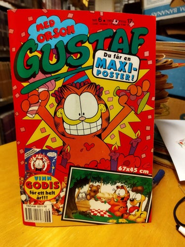 Gustaf med Orson 1993 nr 6 med maxi-poster. Very Fine plus