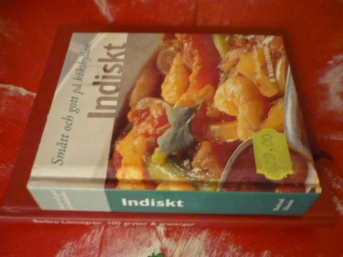 BOK, 2 STYCKEN KOKBÖCKER, INDISKT, BARBRO LÖNNEGREN: 100 GRYTOR & GRATÄNGER