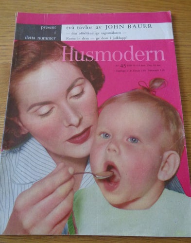 Husmodern nr45 1956 Portland Mason - James Mason, John Bauer tavla, mode & hem