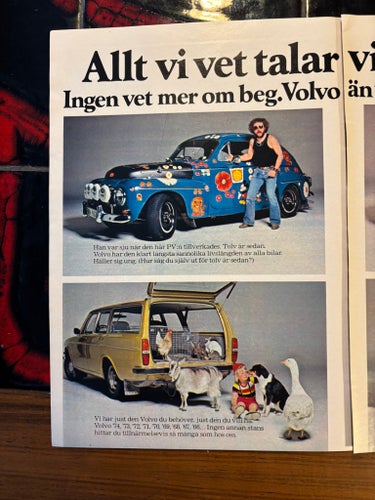 Volvo annons från 1973 142 145 544 p1800