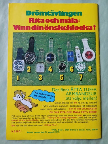 Walt Disneys serier nr 8 från 1975 - Glada badbusar