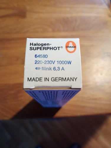 Osram Halogen-Superphot 64580 1000W till film/fotobelysning