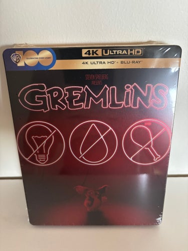 Gremlins 4K Ultra HD + Blu-Ray Steelbook sällsynt utgåva