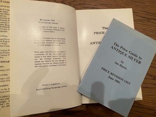 Price Guide to Antique Silver, bok, bok, silver, silver, bestick, tallrik, kan
