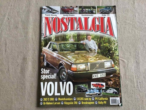 NOSTALGIA NR 12 2012 SIKORSKY FLYG,DODGE 440,VOLVO 262 C,PV RALLY,MODELLSAMLARE