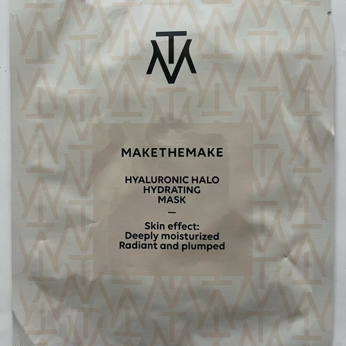 MAKETHEMAKE Hyaluronic Halo Hydrating Mask MTM sheetmask make the make