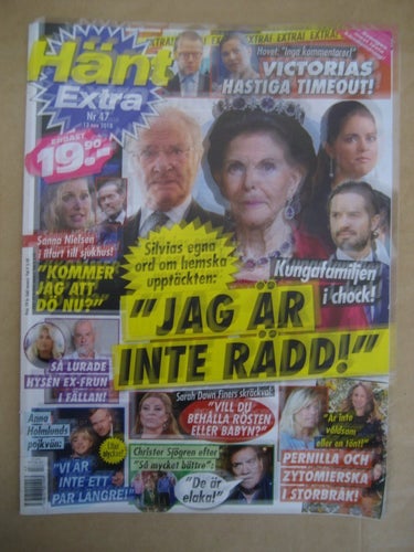 Hänt Extra Nr:47-2018 (Kungafamiljen, Sanna Nielsen, Glenn Hysen, Anna Holmlund