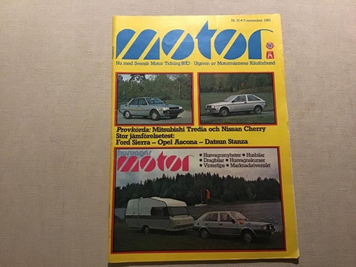 MOTOR NR 16 1982 NISSAN CERRY,MITSUBISHI TREDIA,OPELASCONA,DATSUN STANZA,HUSVAGN