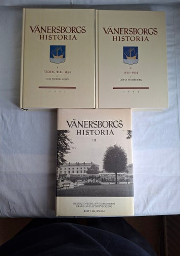 Vänersborgs Historia I, II, III av Carl Fredrik Corin, Gösta Hesselberg, Britt