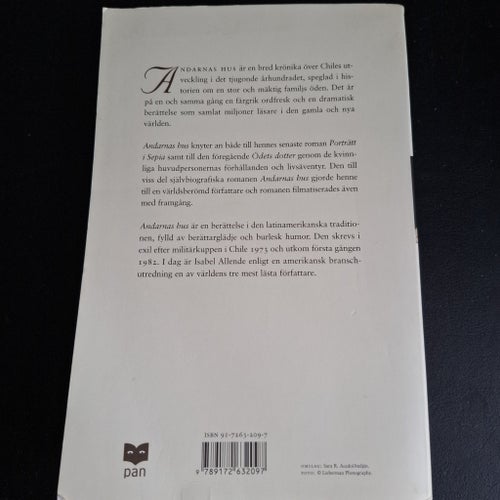 Andarnas hus - Isabel Allende - 1982, pocket